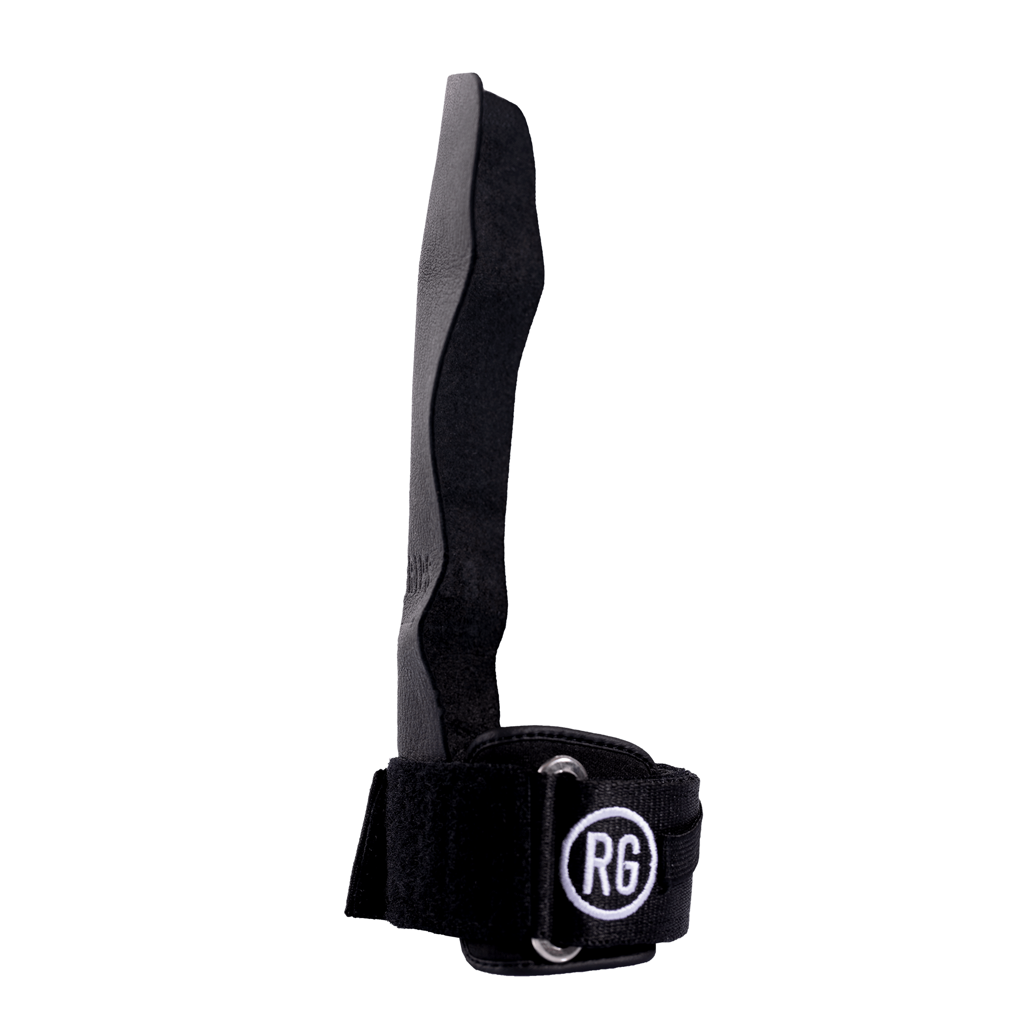 RooGrips Fingerless Black Crossfit Grips Side View