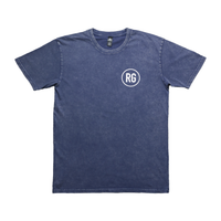 RooGrips Navy Stone Wash T-Shirt Front View