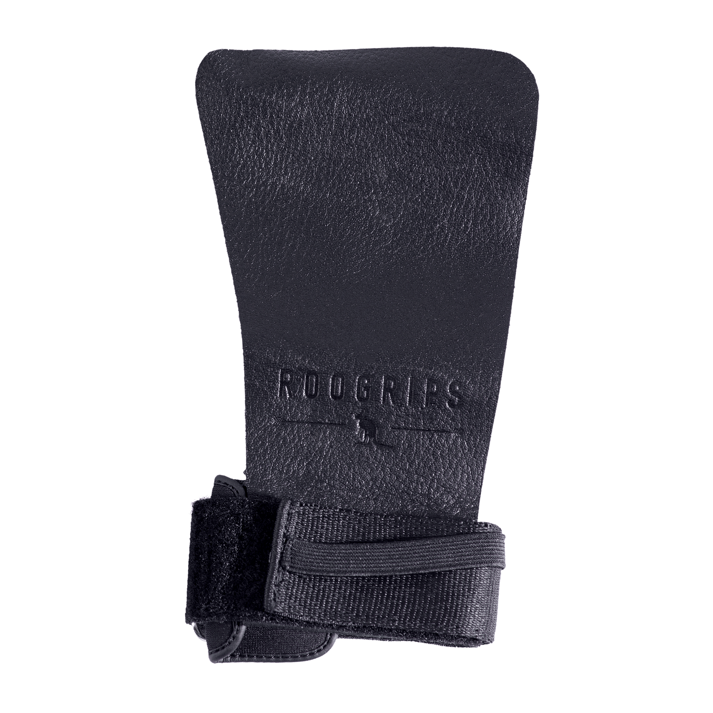 RooGrips Fingerless Black Crossfit Grips Front View