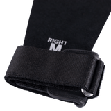 RooGrips Three Finger Black Crossfit Grips Right Strap View