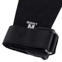 RooGrips Three Finger Black Crossfit Grips Right Strap View