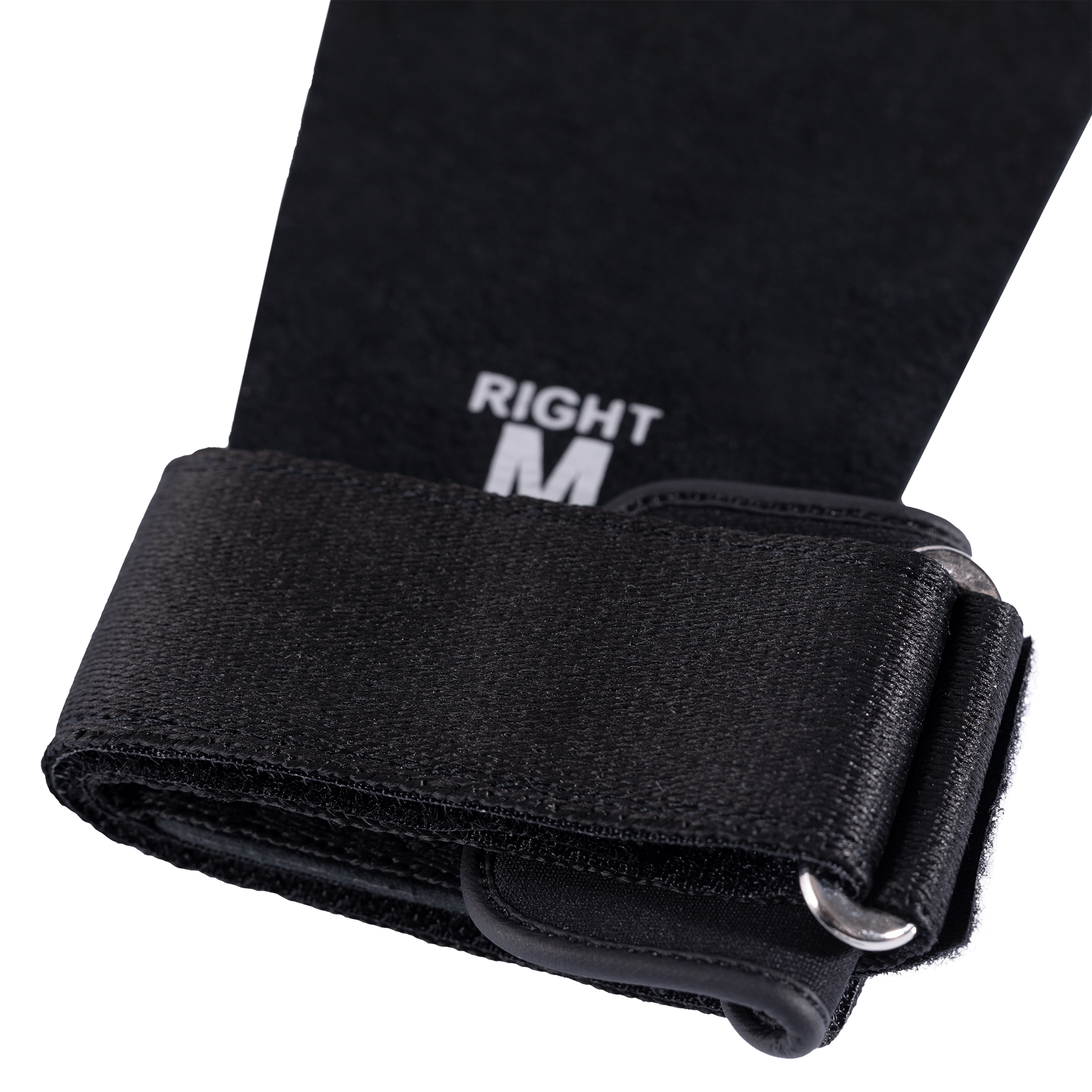 RooGrips Three Finger Black Crossfit Grips Right Strap View