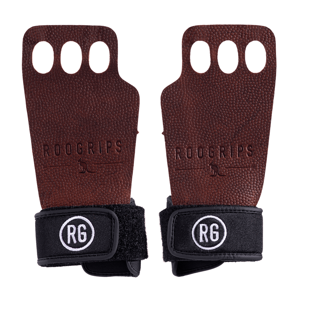 RooGrips Premium Leather Hand Grips for CrossFit & Functional Fitness