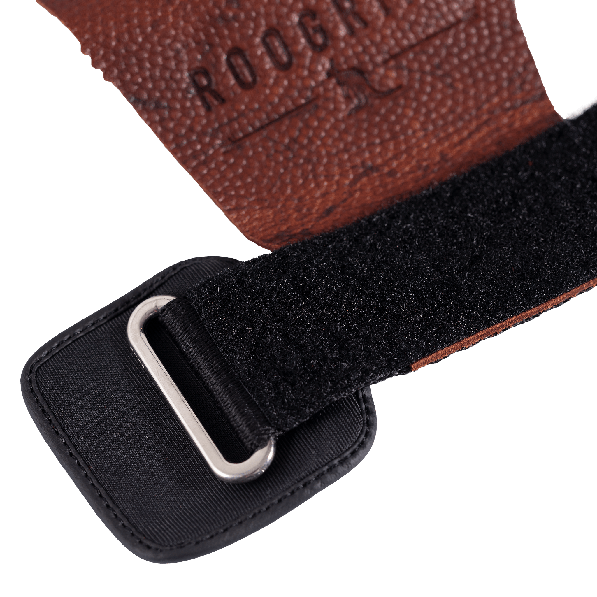 RooGrips Three Finger Pebble Crossfit Grips Strap Velcro View