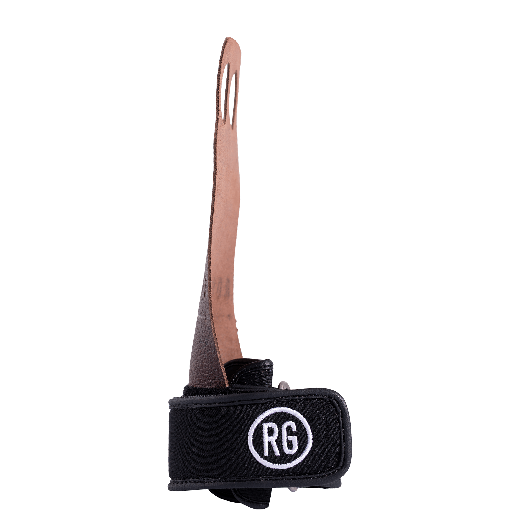 RooGrips Two Finger Mocha Crossfit Grips Side View