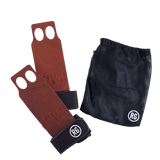 RooGrips Two Finger Pebble Crossfit Grips With Bag