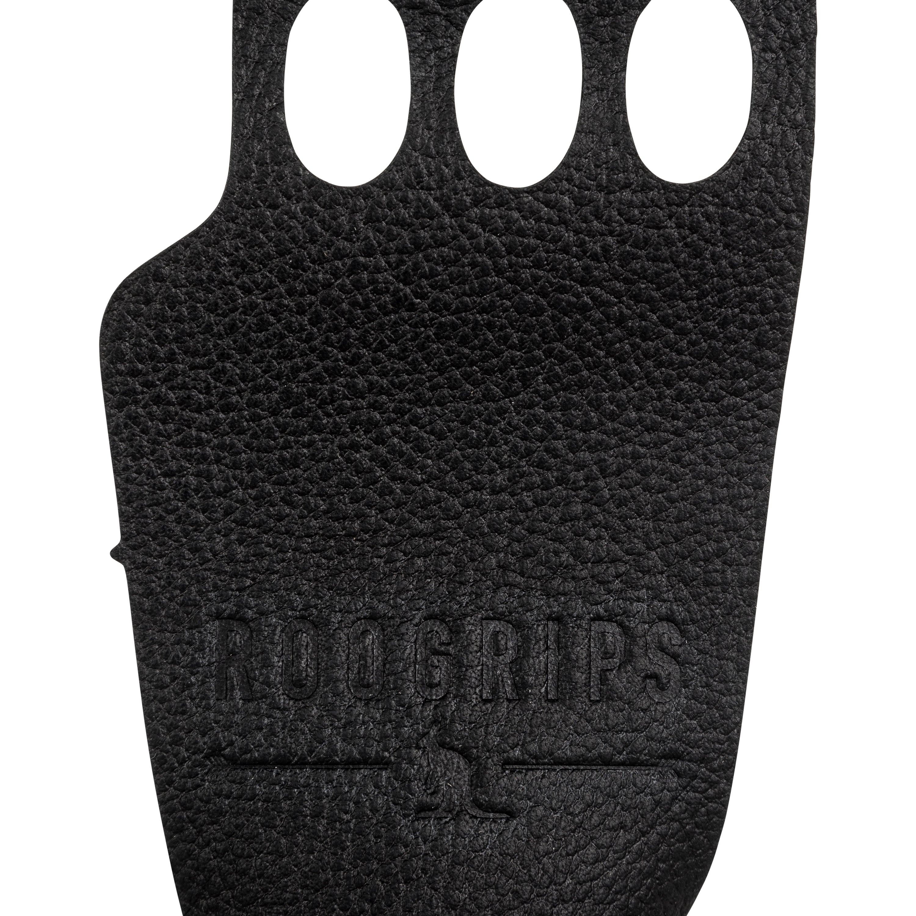 3 Finger Protective Leather Hand Grips Black