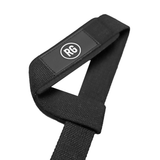 RooGrips Black Crossfit Lifting Straps Front View